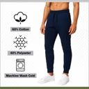 Black & Red & Navy (Tech) XXL Men’s Tech Fleece Jogger Sweatpants (3 Pack) - Ideal for Training or Casual Wear